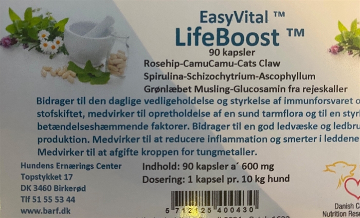 EasyVital Lifeboost 90 kapsler